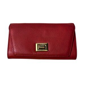 Pre loved Danier Red Clutch with Strap